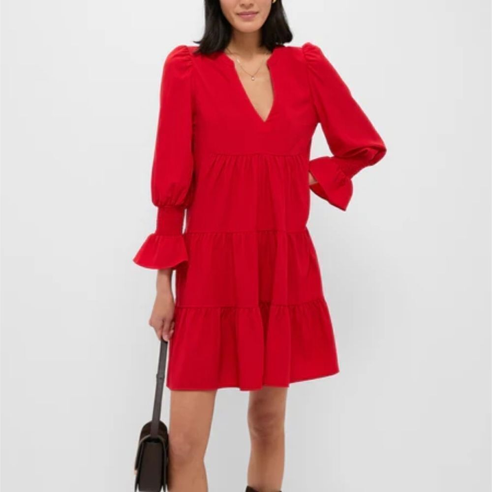Pomander Place By Tuckernuck KENZO Vibrant Red Long Sleeve Dress